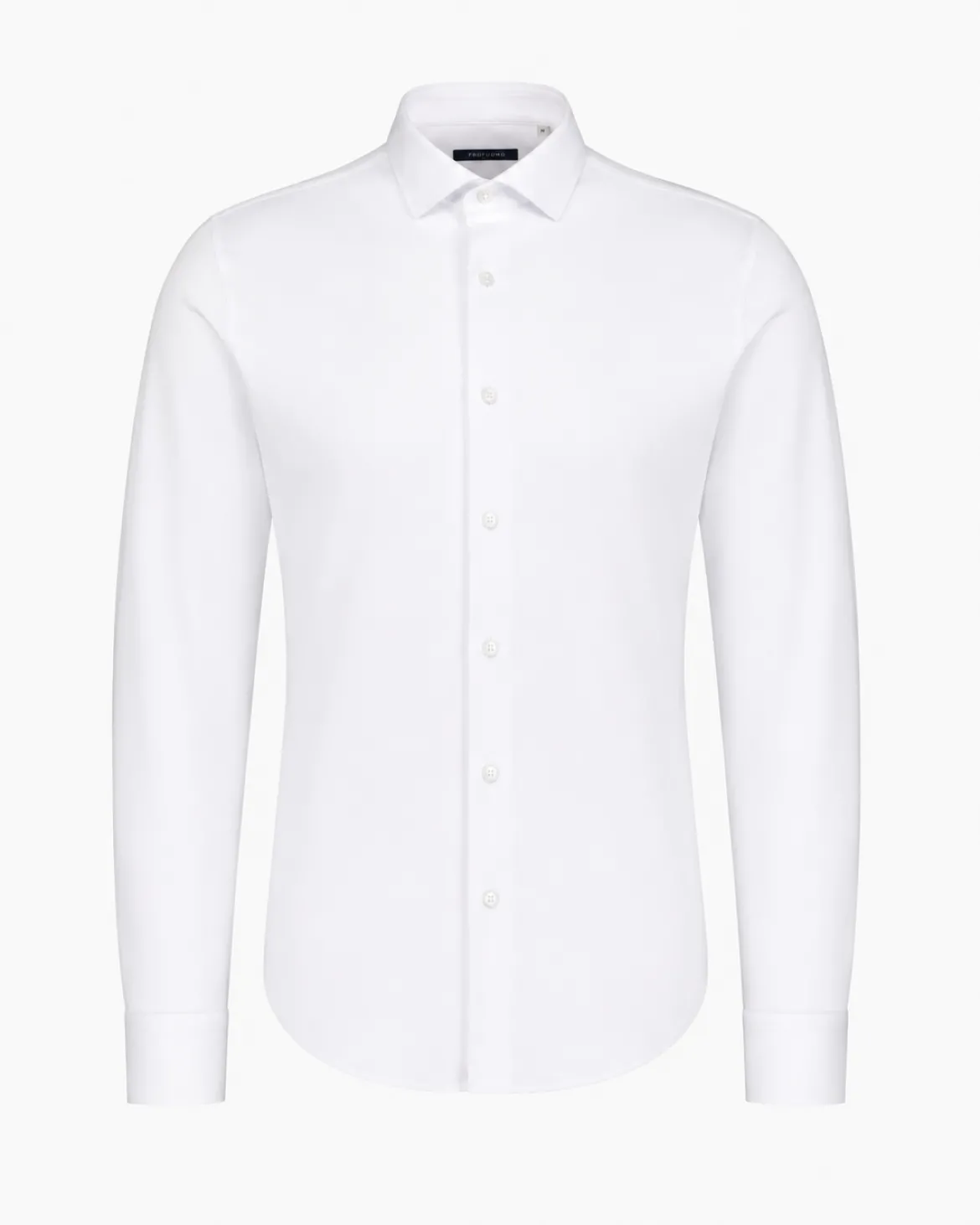 Sinnuu miesten kauluspaita Evolution Non Iron Jersey Cotton Shirt, valkoinen