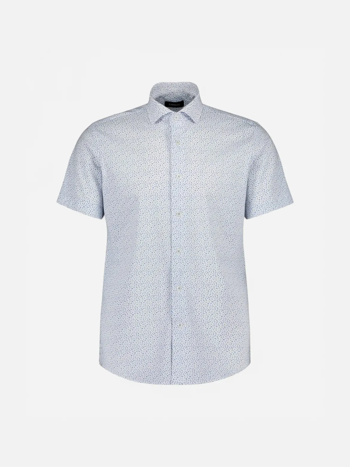 Sinnuu miesten kauluspaita K Technical Performance SS Shirt Microp, sininen kuosi