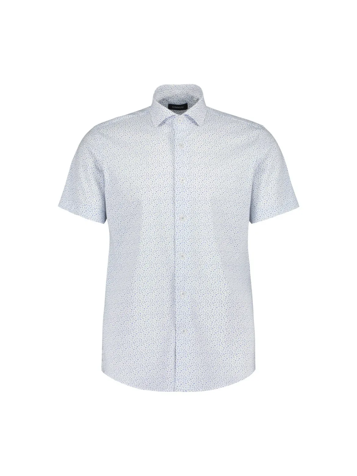Sinnuu miesten kauluspaita K Technical Performance SS Shirt Microp, sininen kuosi