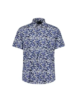 Sinnuu Miesten Kauluspaita, Performance Shirt SS California Sininen Kuosi