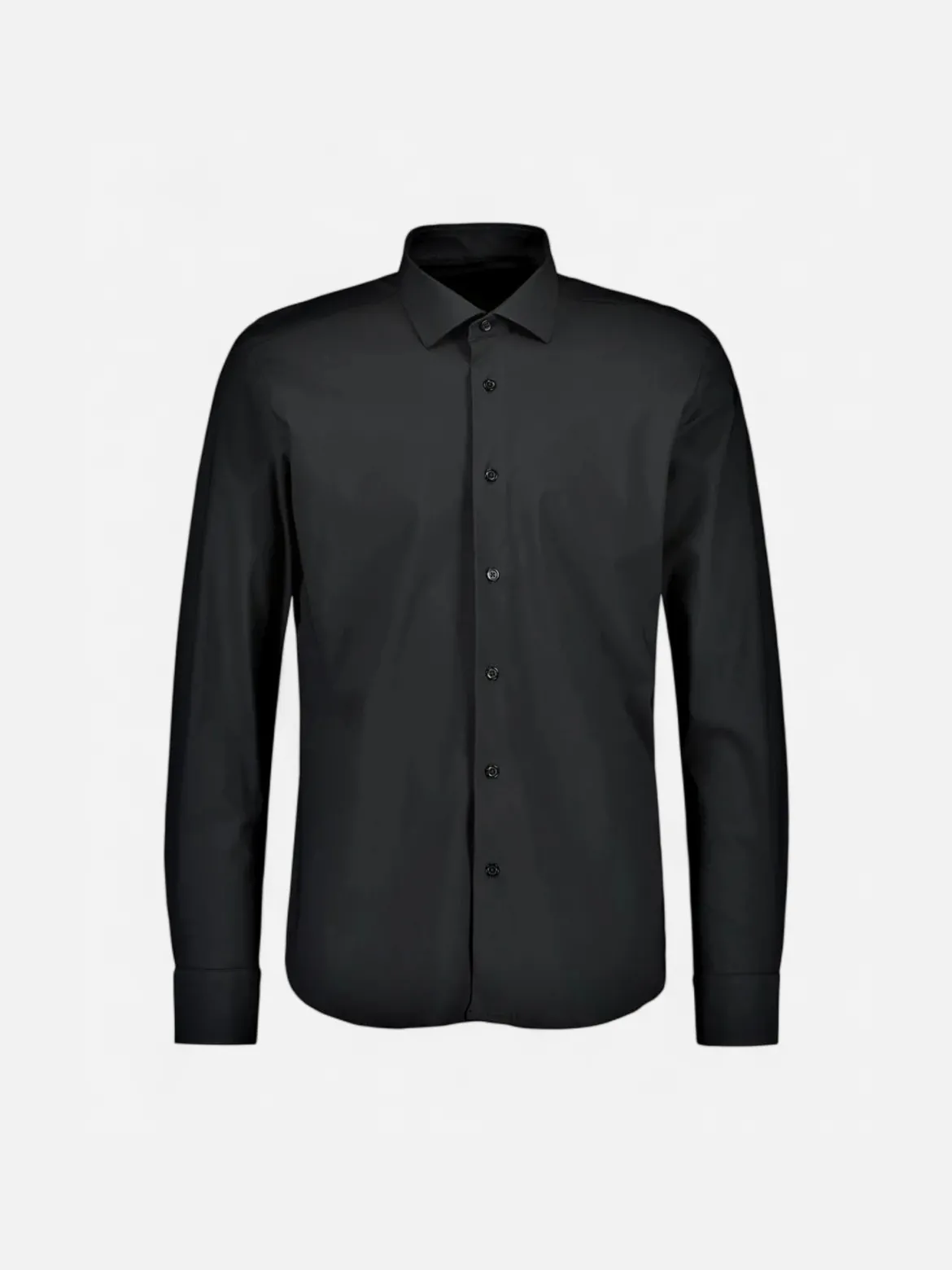 Sinnuu miesten kauluspaita Performance Technical Shirt LS Made in Europe, musta