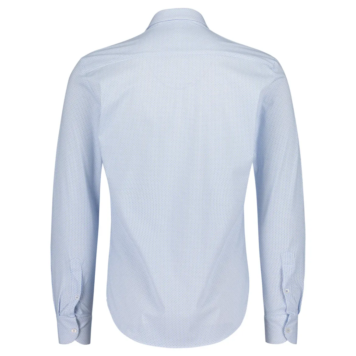 Sinnuu miesten kauluspaita Technical Performance Shirt Microprint, valkopohjainen kuosi
