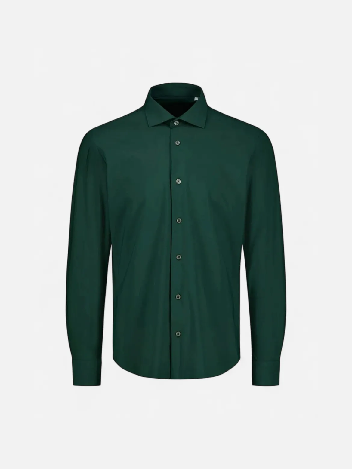 Sinnuu miesten kauluspaita Technical Shirt Made in Europe, tummanvihreä
