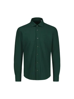 Sinnuu miesten kauluspaita Technical Shirt Made in Europe, tummanvihreä