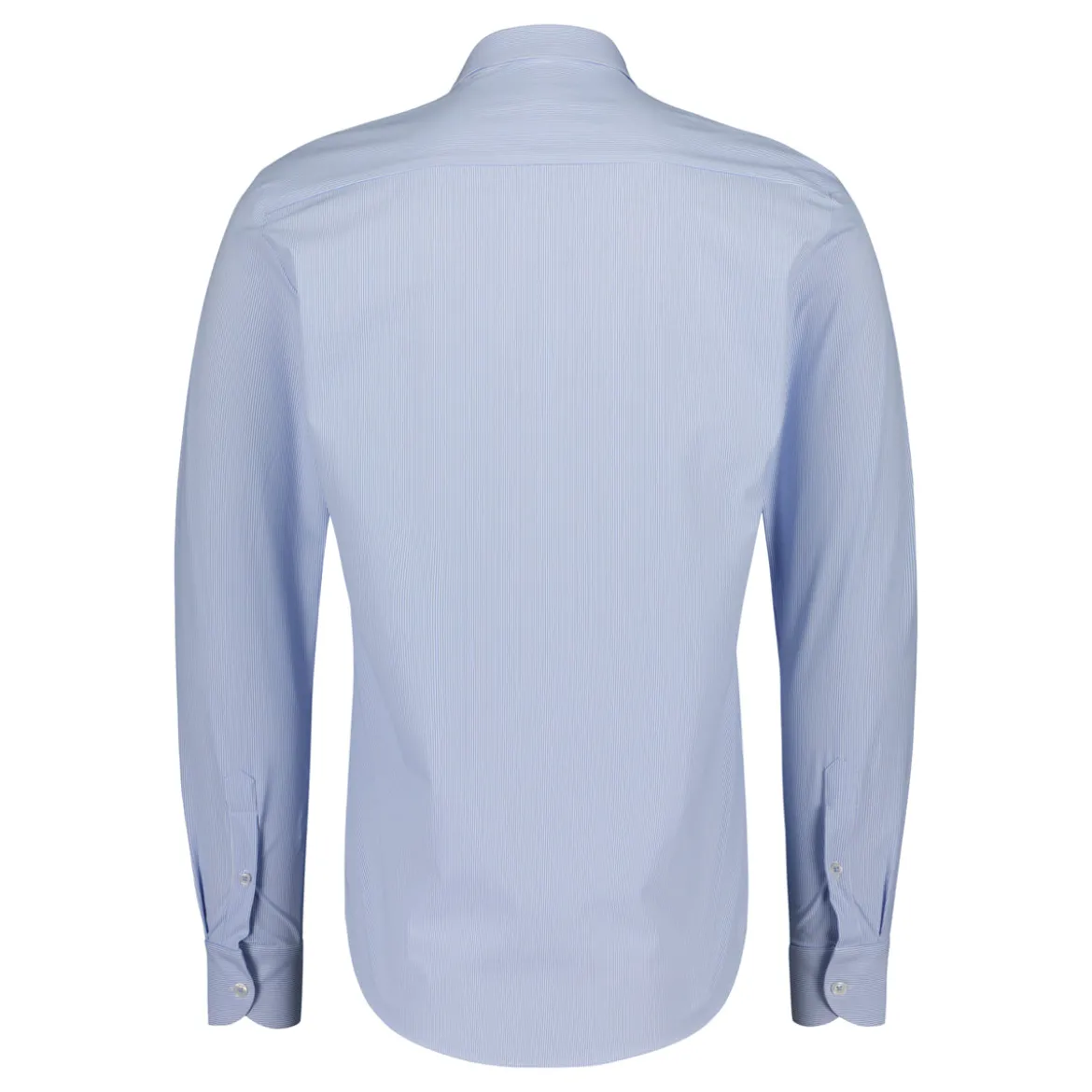 Sinnuu miesten kauluspaita Woven Technical Performance Shirt Stripe, raita vaaleansininen