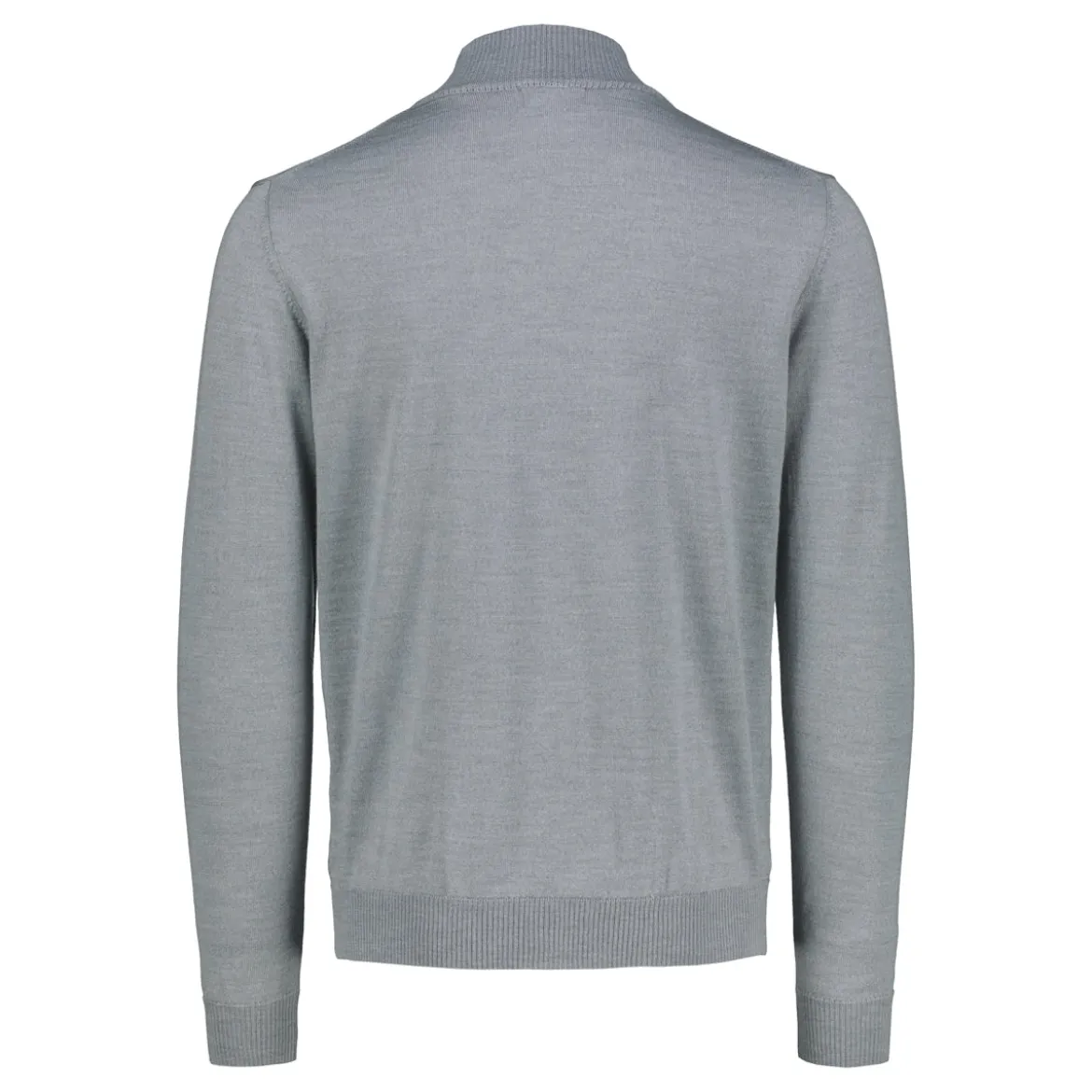 Sinnuu miesten neulepusero Half Zip Merino Wool, harmaa
