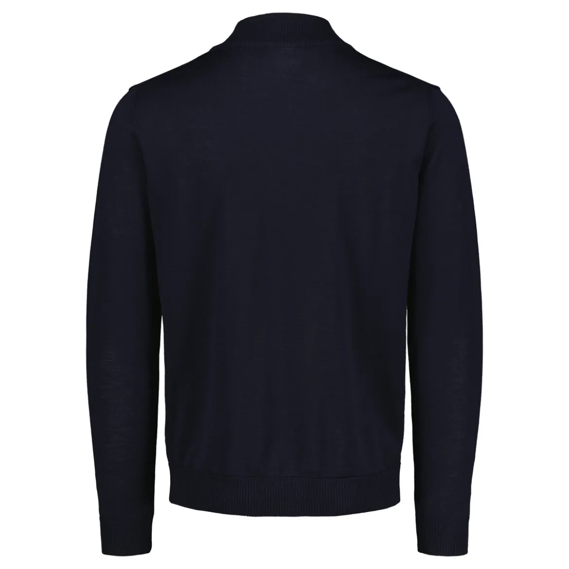 Sinnuu miesten neulepusero Half Zip Merino Wool Made in Italy, tummansininen