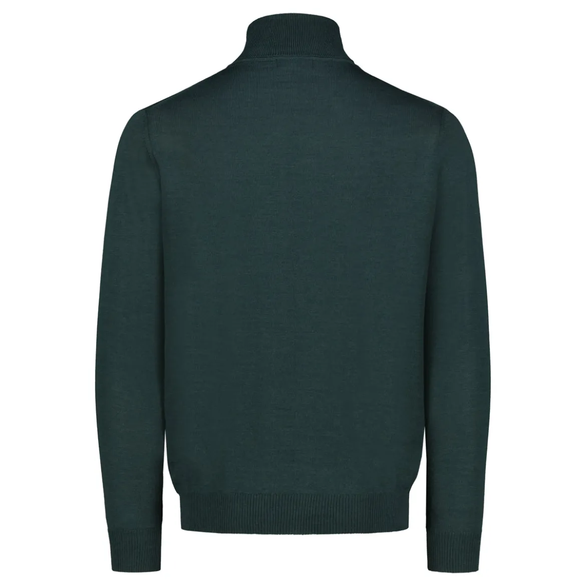 Sinnuu miesten pooloneule Rollneck Merino Wool Made in Italy, tummanvihreä