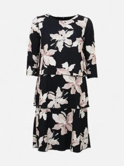 S.T.I mekko Jude Dress, kuosillinen beige