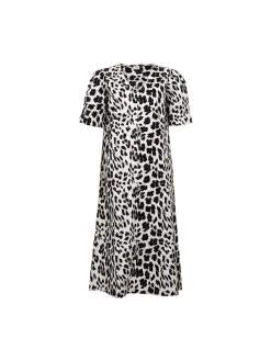 S.T.I Naisten Midimekko Caila Dress, Musta Kuosi