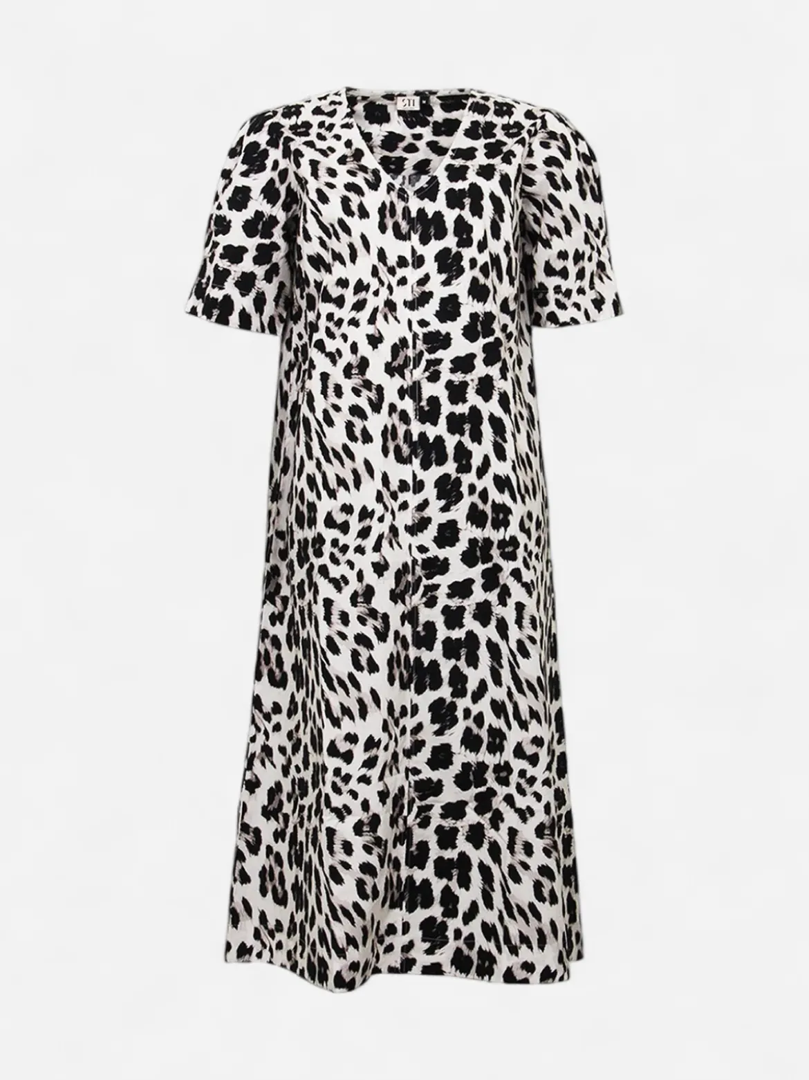 S.T.I Naisten Midimekko Caila Dress, Musta Kuosi