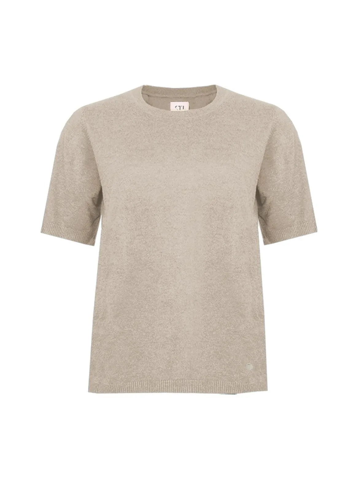 S.T.I Naisten Neulepaita, Bella Knit Vaalea Beige