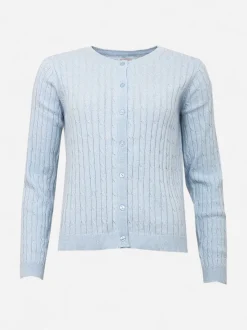 S.T.I naisten neuletakki Mabel Cardigan, vaaleansininen