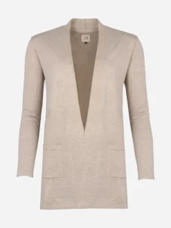 S.T.I naisten neuletakki Odessa Cardigan, vaalea beige