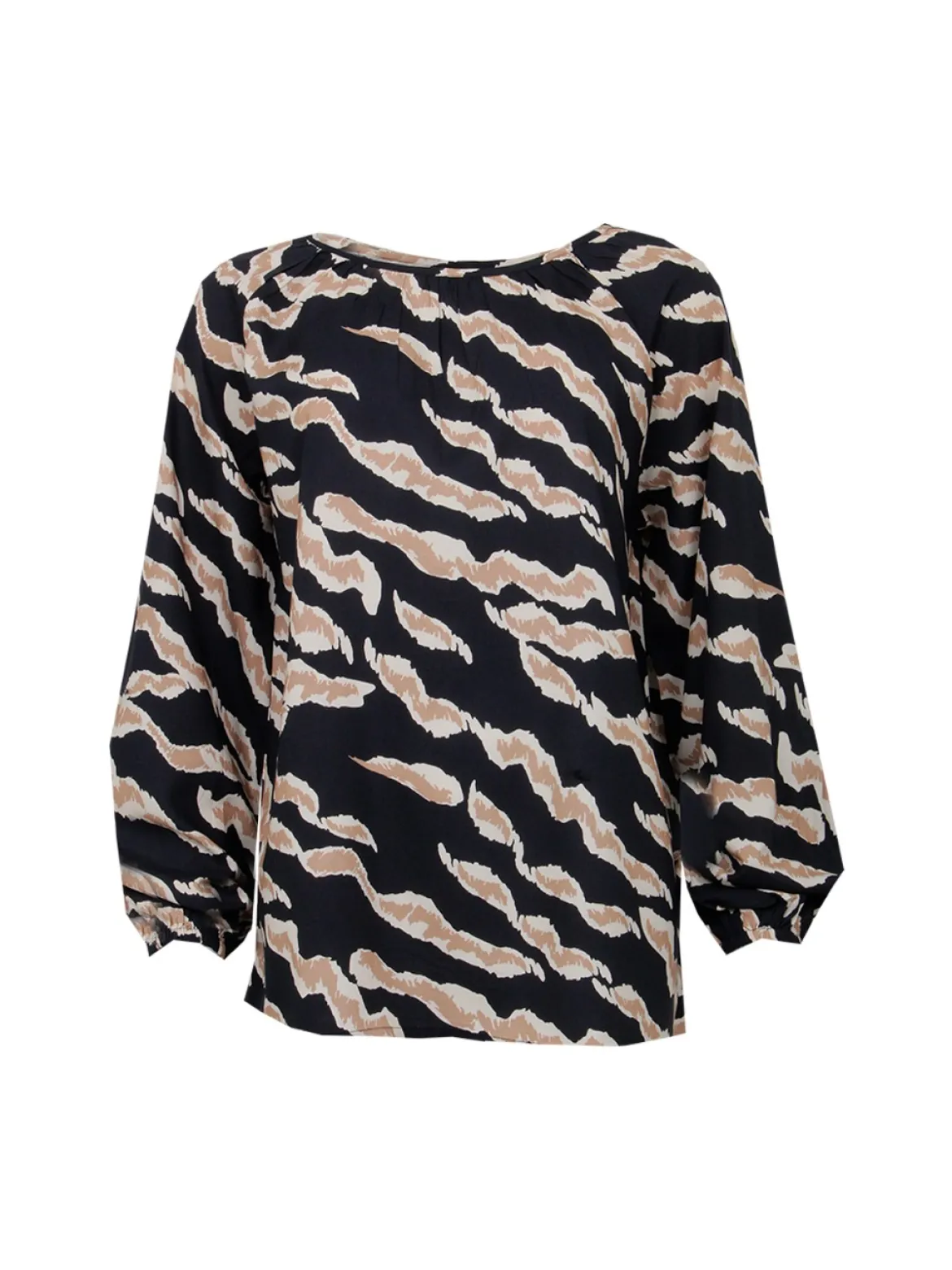 S.T.I naisten pusero Kylie Blouse 70cm, musta kuosi
