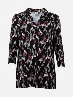 S.T.I naisten tunika, FERRA TRICOT TUNIC 74CM Musta Kuosi