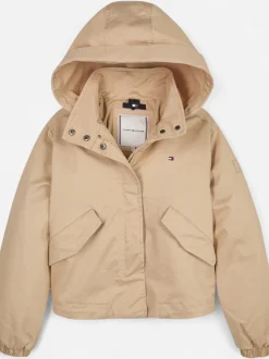 Tommy Hilfiger Childrenswear takki,COTTON PARKA Beige