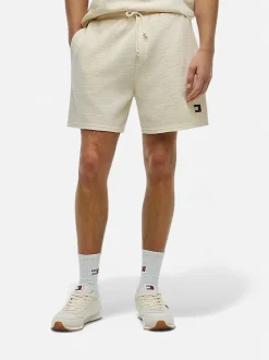 Tommy Jeans miesten collegeshortsit Waffled Beach Short, kerma