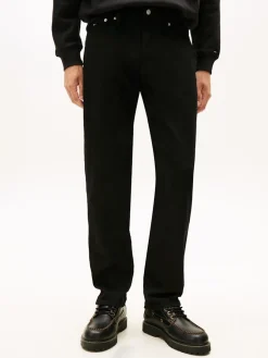 Tommy Jeans miesten farkut RYAN SLIM STRAIGHT JEANS DI4187, musta