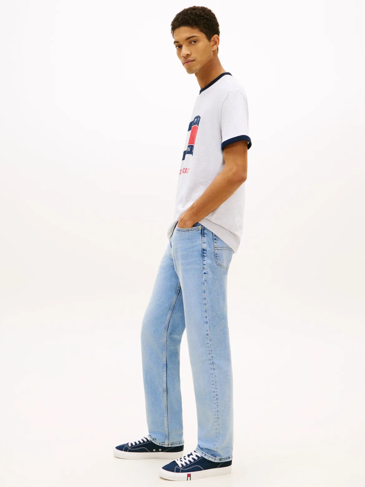 Tommy Jeans miesten farkut Ryan Slim STR BI0112 Co, sininen indigo