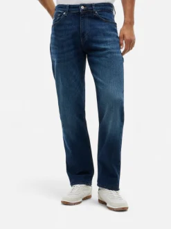 Tommy Jeans miesten farkut Ryan Slim Straight, sininen indigo