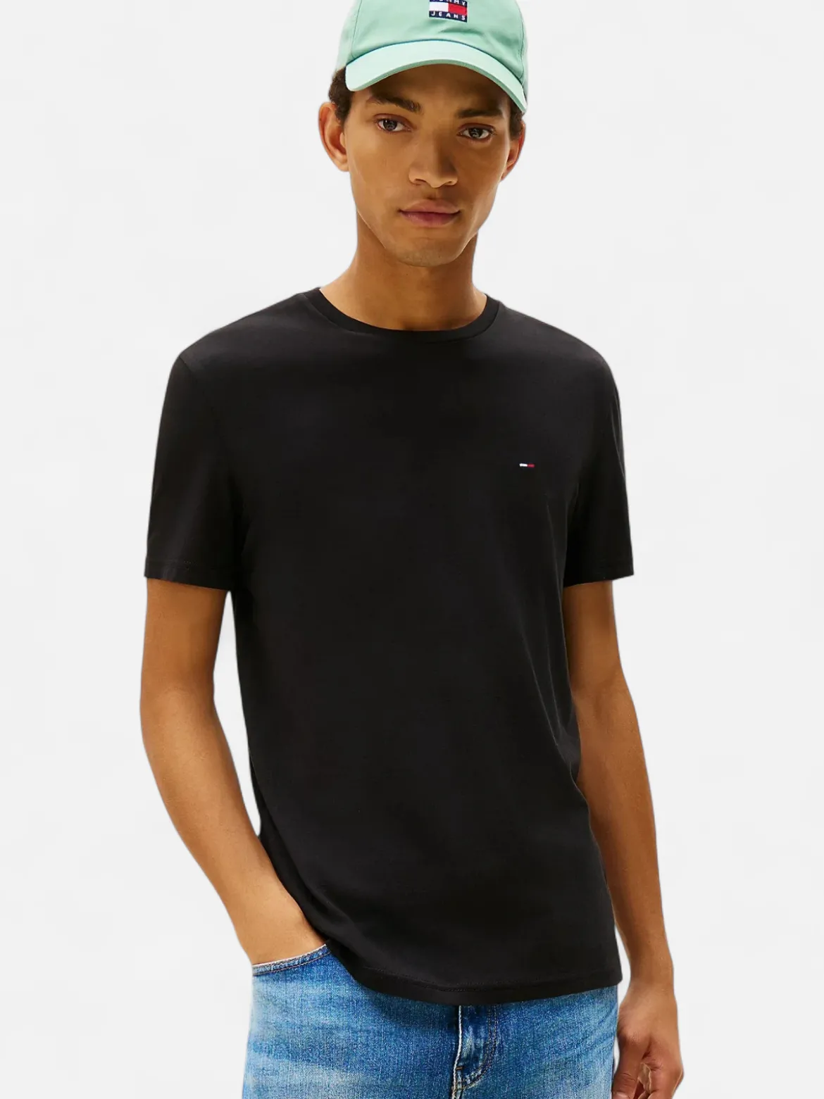 Tommy Jeans miesten t-paita K TJM XSLIM Tee Ext, musta