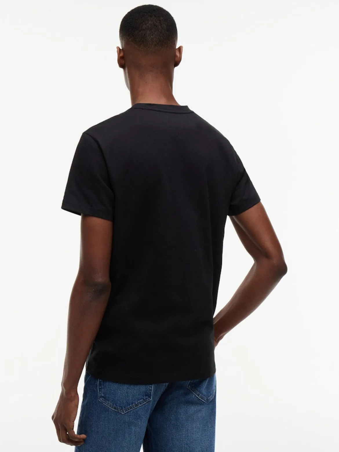 Tommy Jeans miesten T-paita Signature Logo, musta