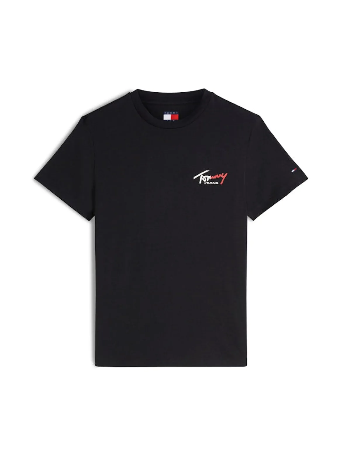 Tommy Jeans miesten T-paita Signature Logo, musta