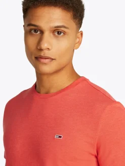Tommy Jeans Miesten T-paita, SLIM JASPE TEE Oranssi