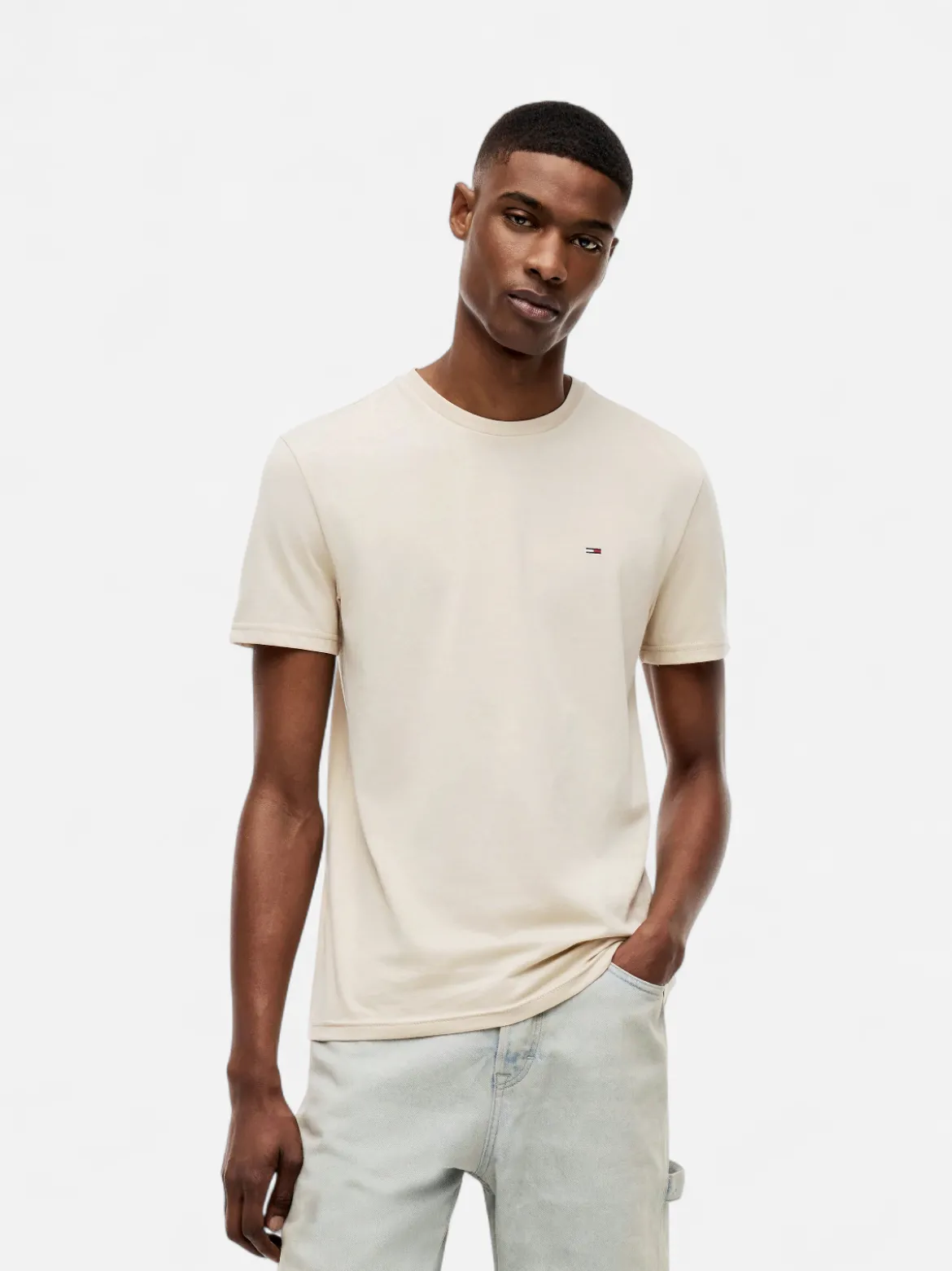 Tommy Jeans miesten t-paita Xslim Jaspe Htr Tee, kerma