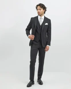 Turo miesten puvuntakki Barcelona Modern Fit, musta