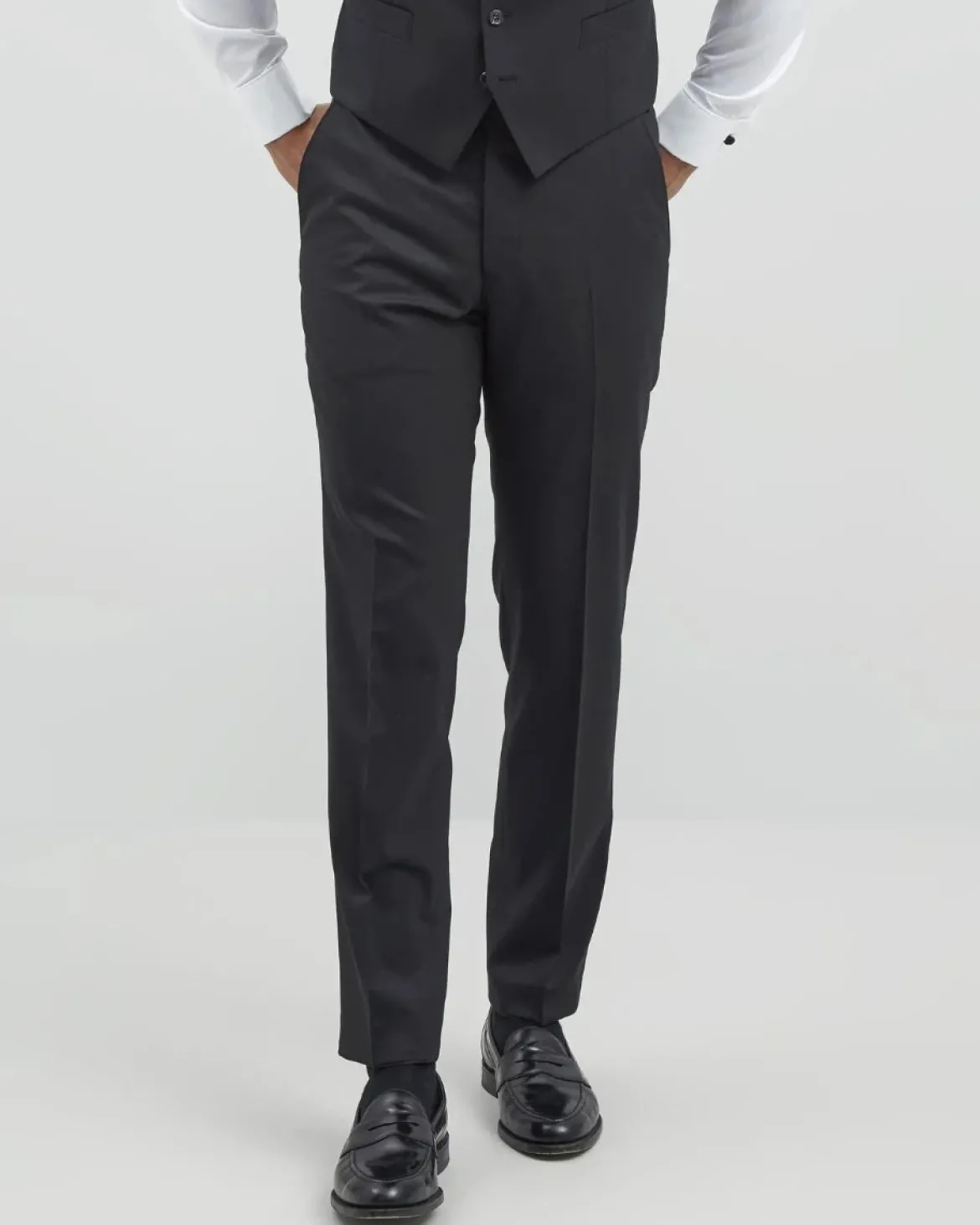 Turo miesten puvuntakki Barcelona Modern Fit, musta