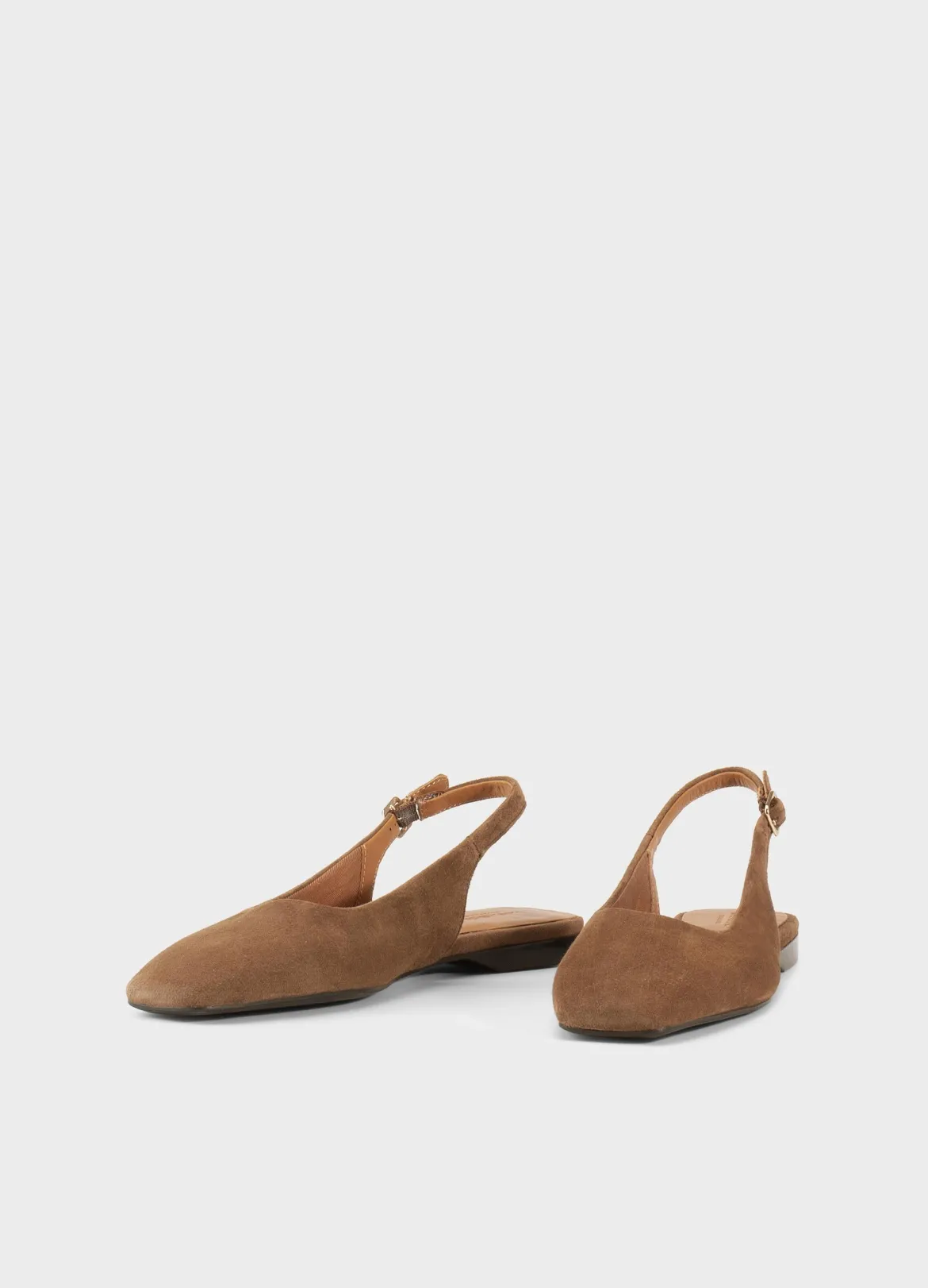 Vagabond naisten ballerinat Delia Suede, konjakinruskea