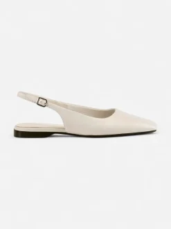 Vagabond naisten ballerinat Delia Leather, luonnonvalkoinen