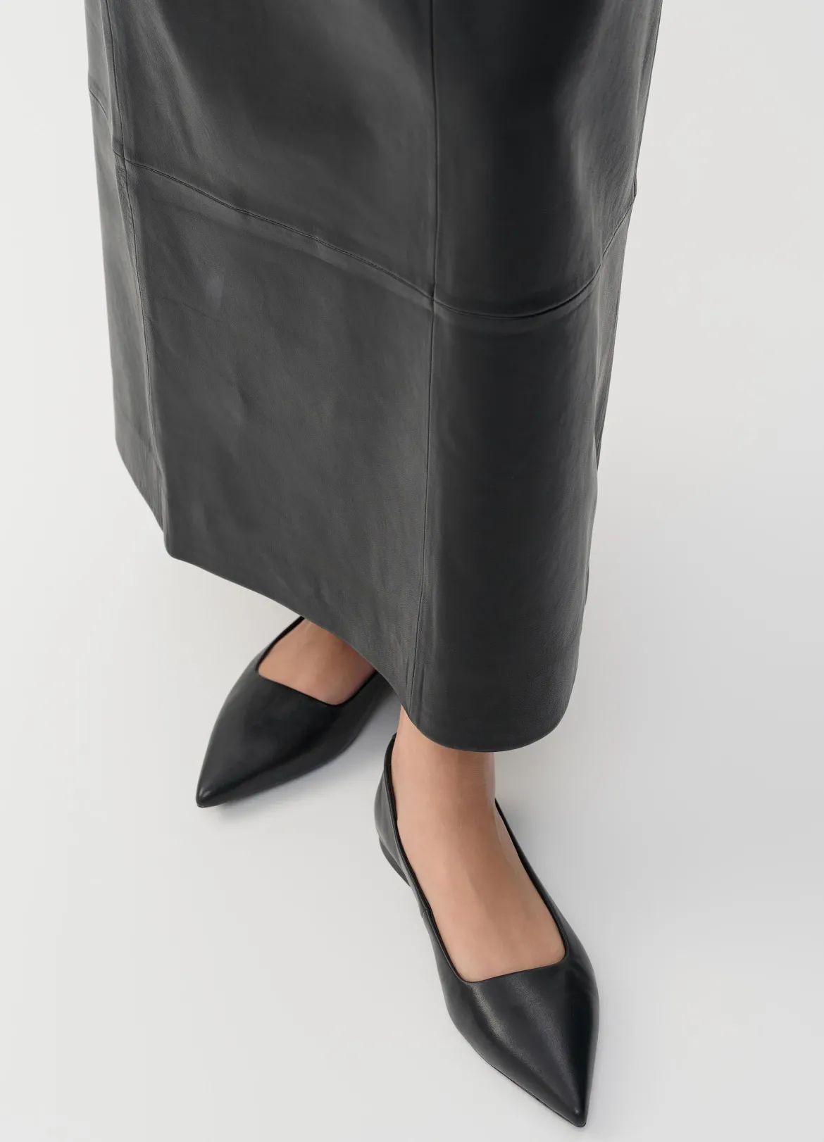 Vagabond naisten ballerinat Hermine Leather, musta