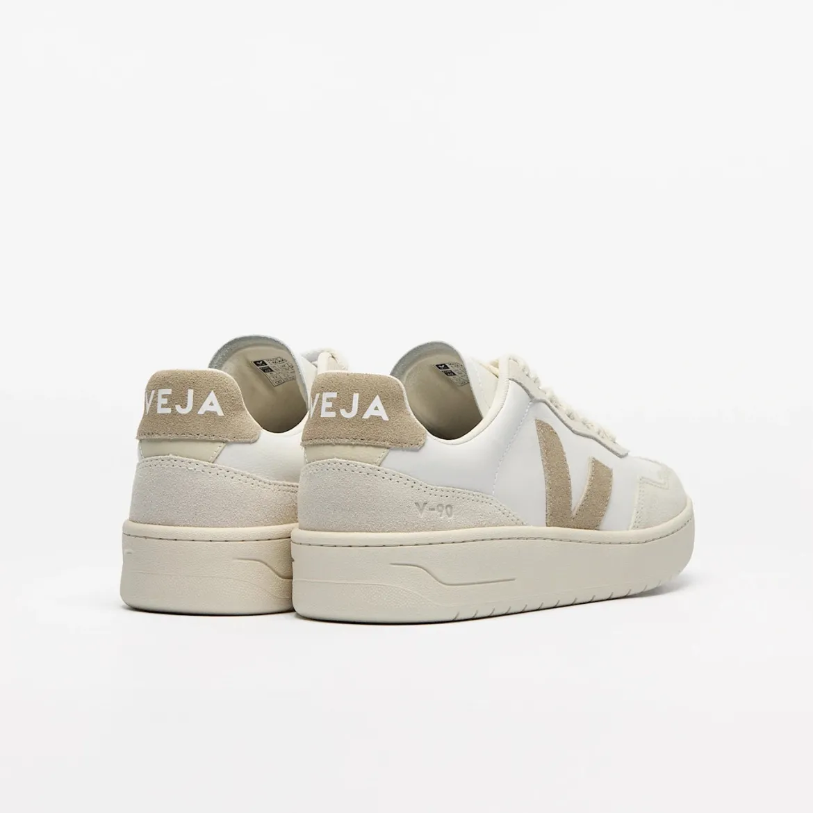 Veja miesten tennarit V-90 Sneaker White Taupe, valkoinen
