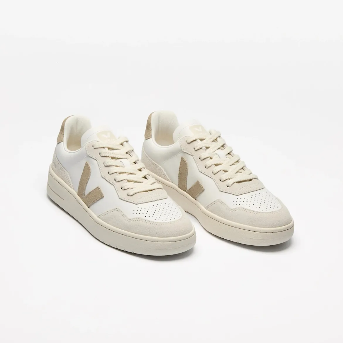 Veja miesten tennarit V-90 Sneaker White Taupe, valkoinen