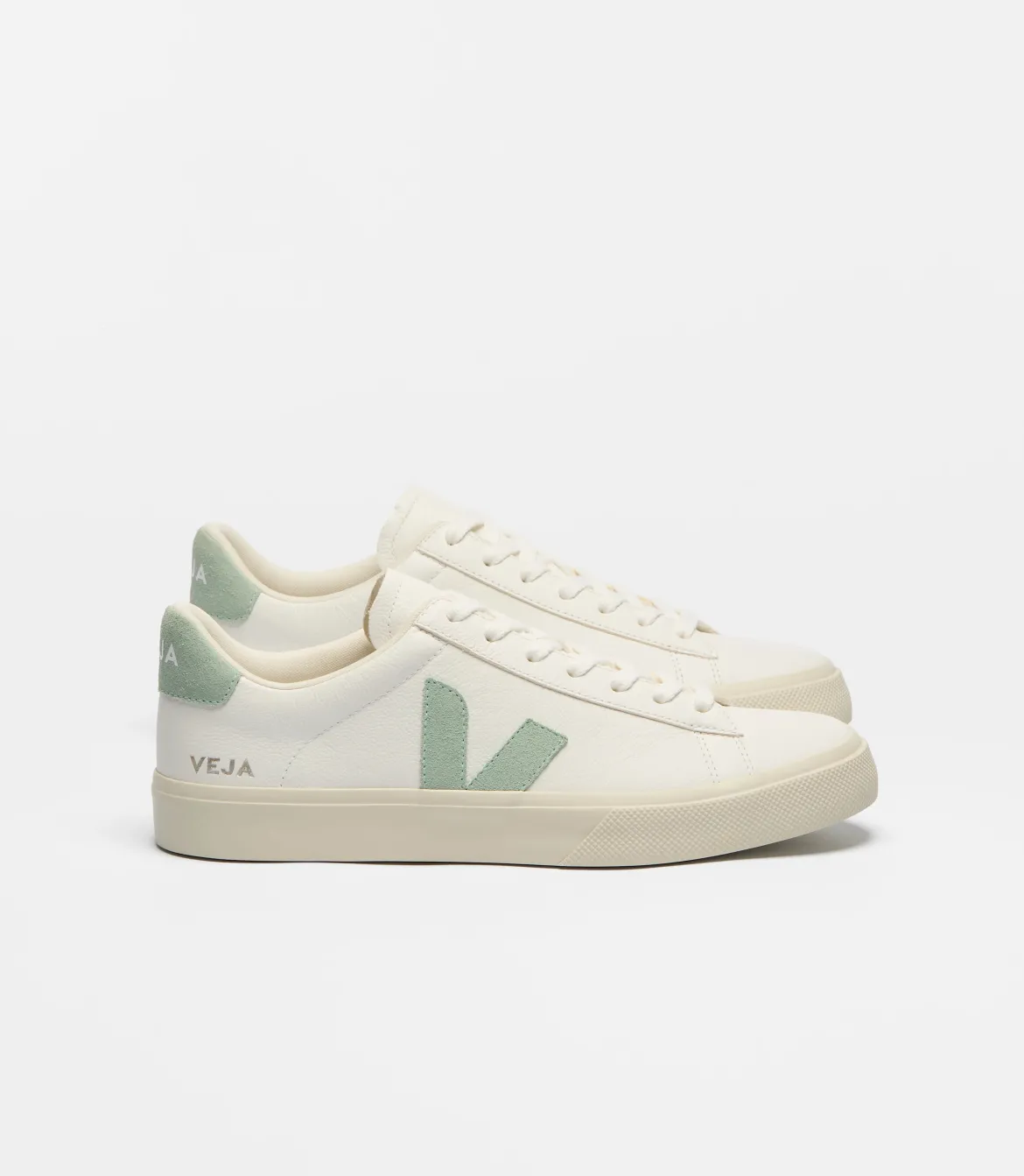 Veja naisten tennarit Campo Leather White Matcha, valkoinen