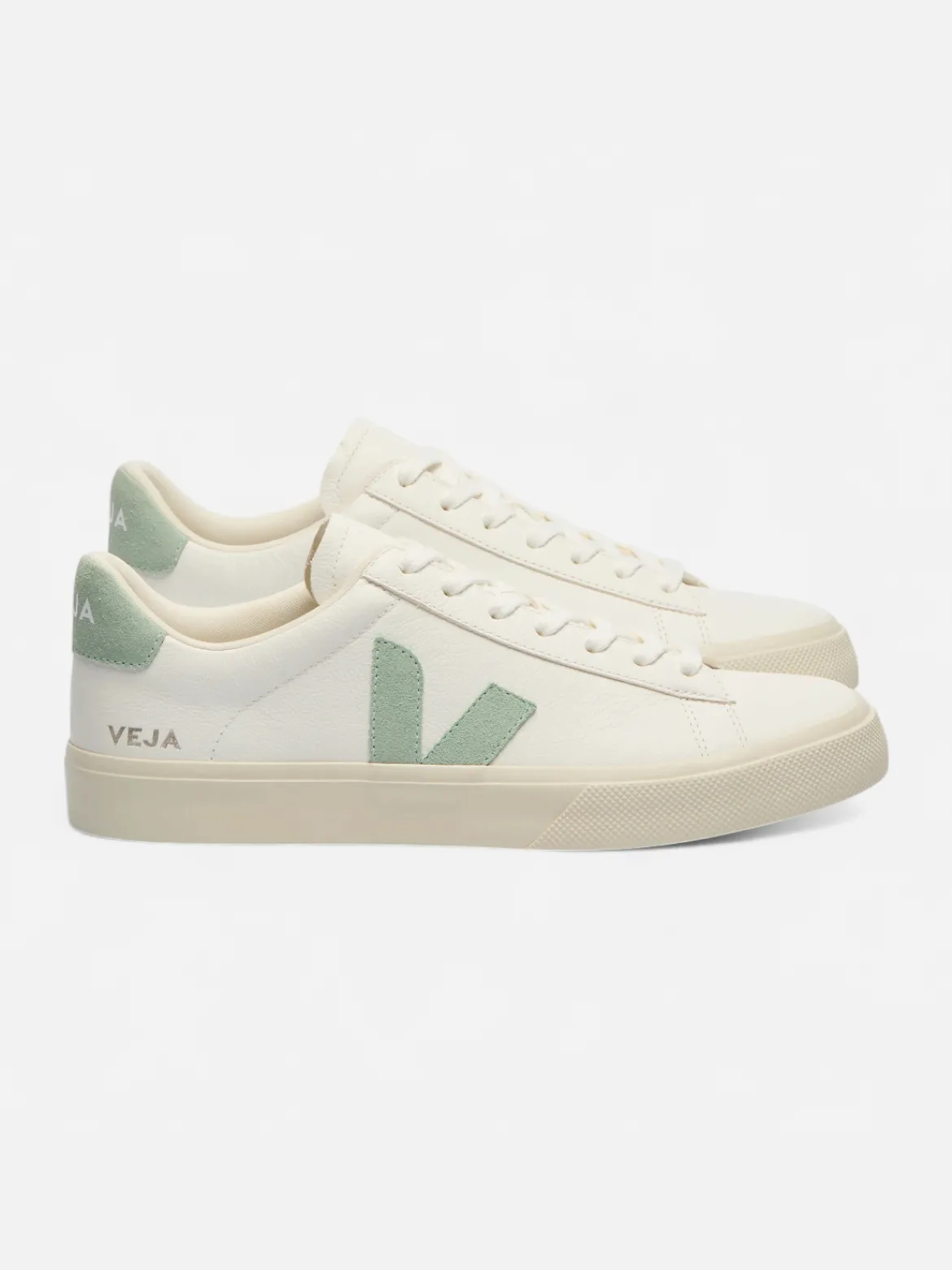 Veja naisten tennarit Campo Leather White Matcha, valkoinen