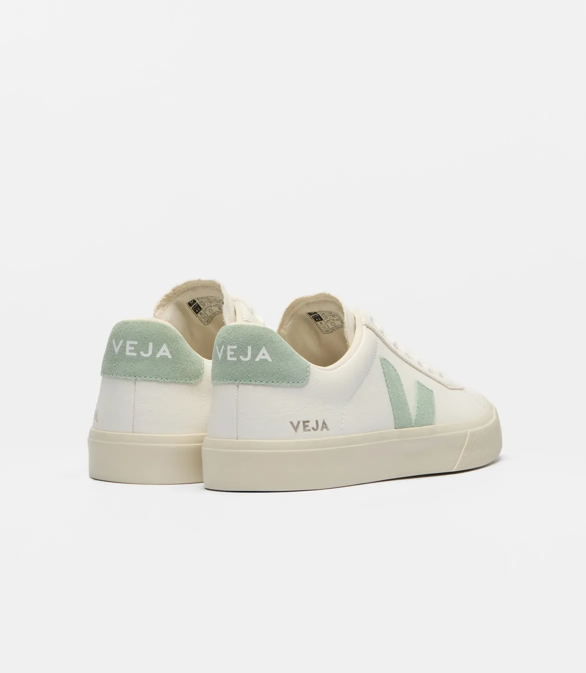Veja naisten tennarit Campo Leather White Matcha, valkoinen
