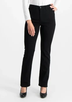Very Nice Naisten Farkut, Caramel 9691 Curvy Fit Super Stretch Musta