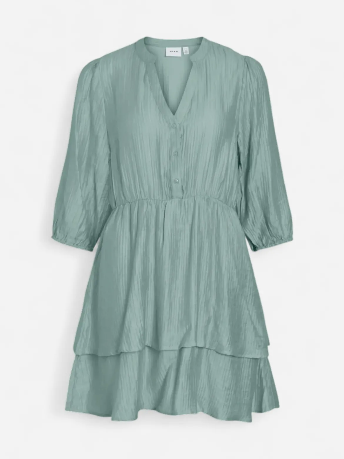 Vila mekko Vikenila V-neck 3/4 Dress, Blue Surf