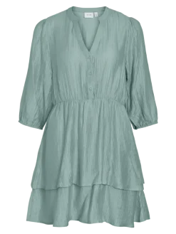 Vila mekko Vikenila V-neck 3/4 Dress, Blue Surf