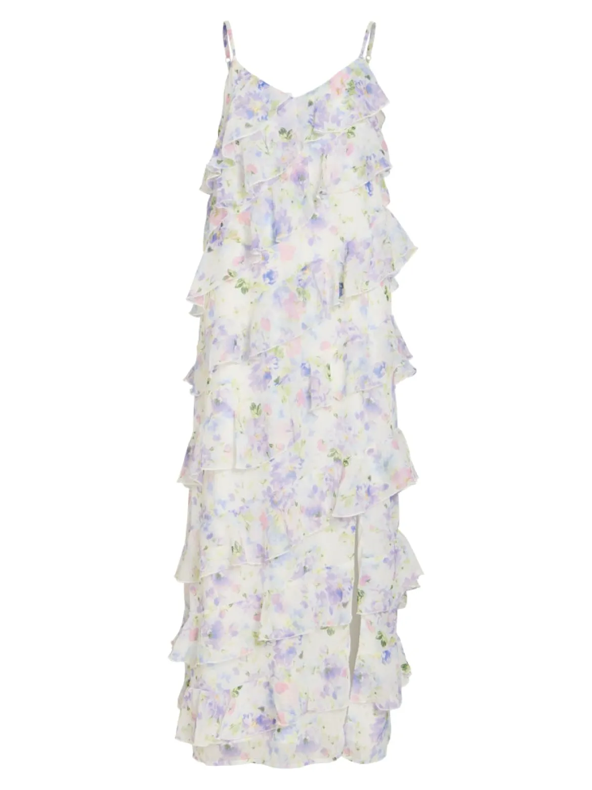 Vila mekko Viluna Strap Ankle Dress, Cloud Dancer Blue