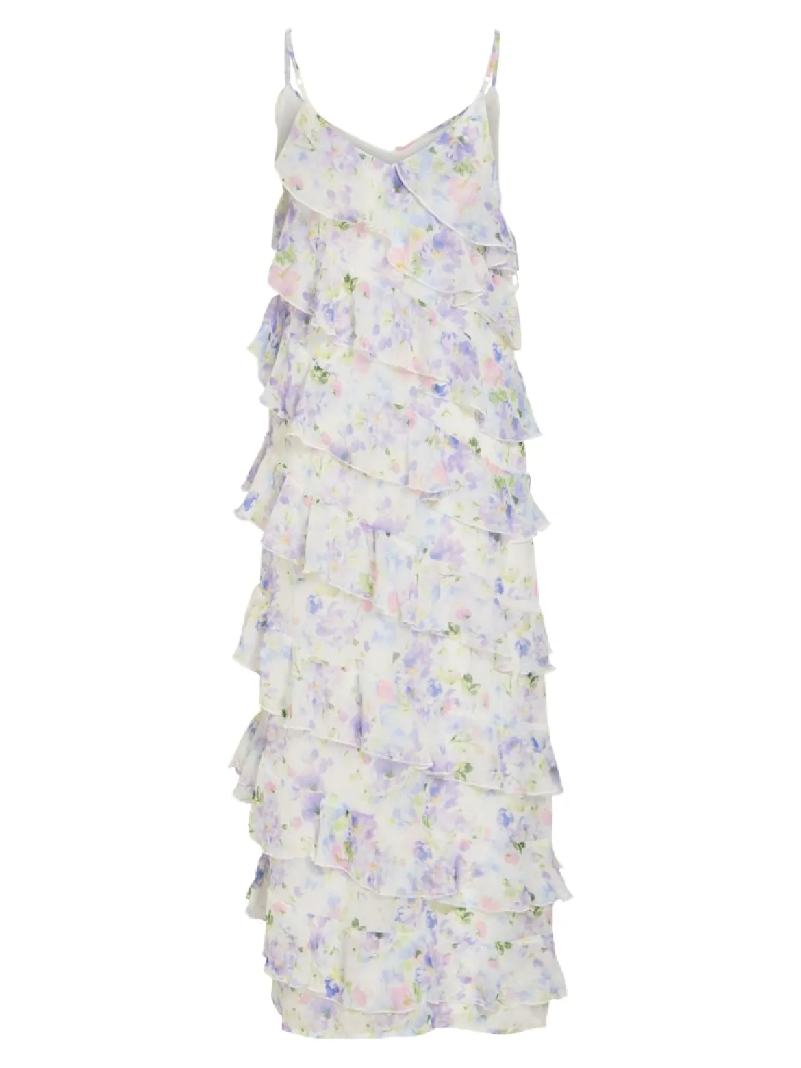 Vila mekko Viluna Strap Ankle Dress, Cloud Dancer Blue