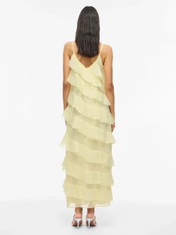 Vila mekko Viluna Strap Ankle Dress, pastellinkeltainen