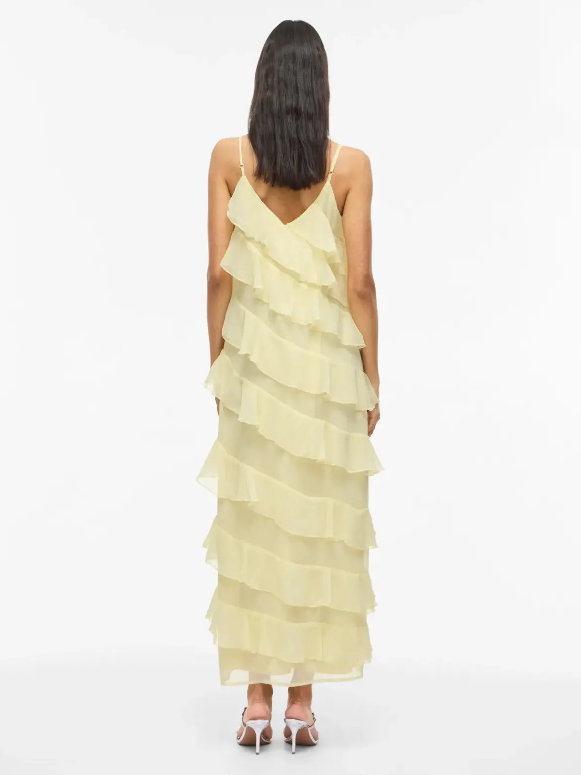 Vila mekko Viluna Strap Ankle Dress, pastellinkeltainen