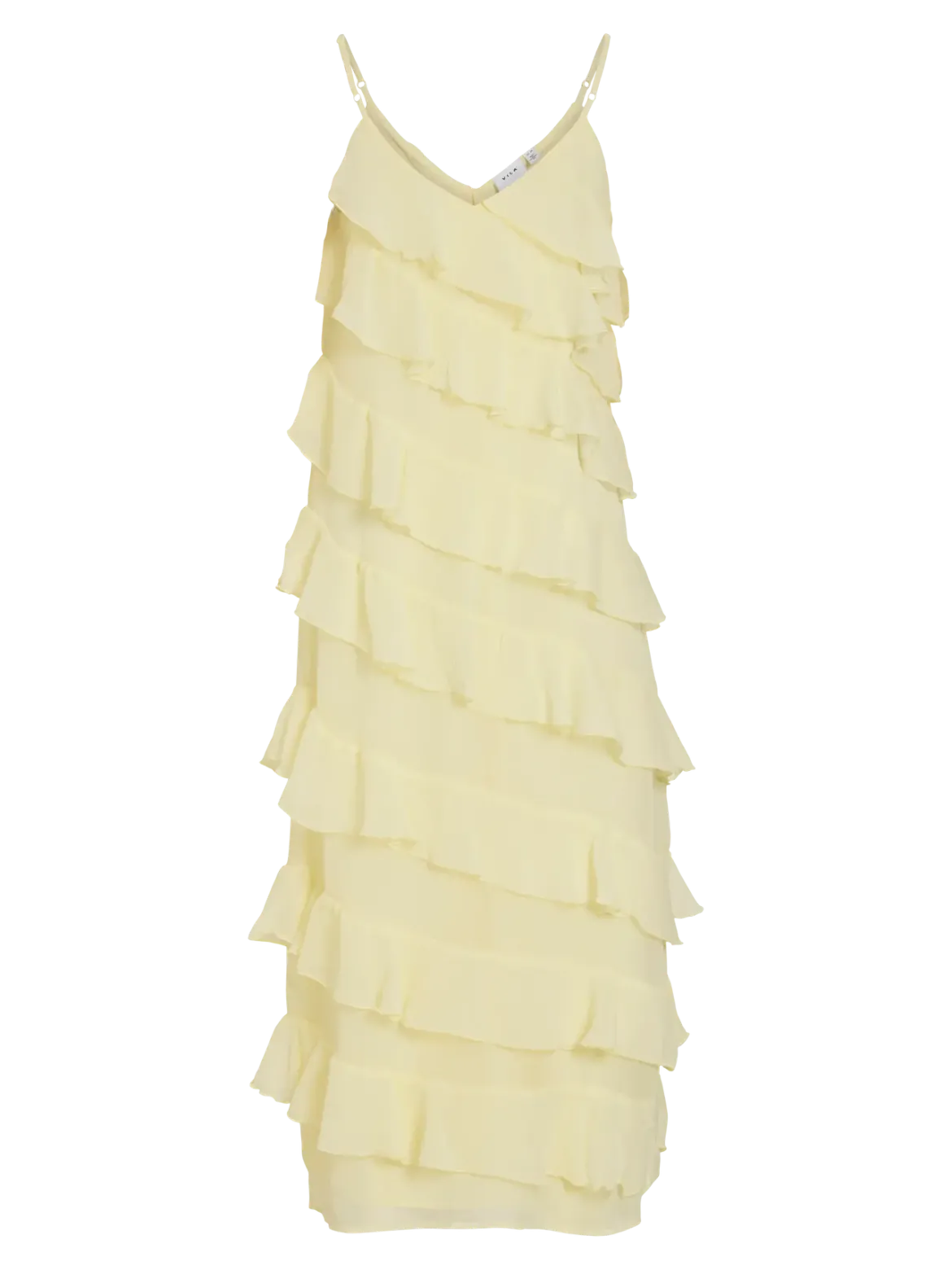 Vila mekko Viluna Strap Ankle Dress, pastellinkeltainen