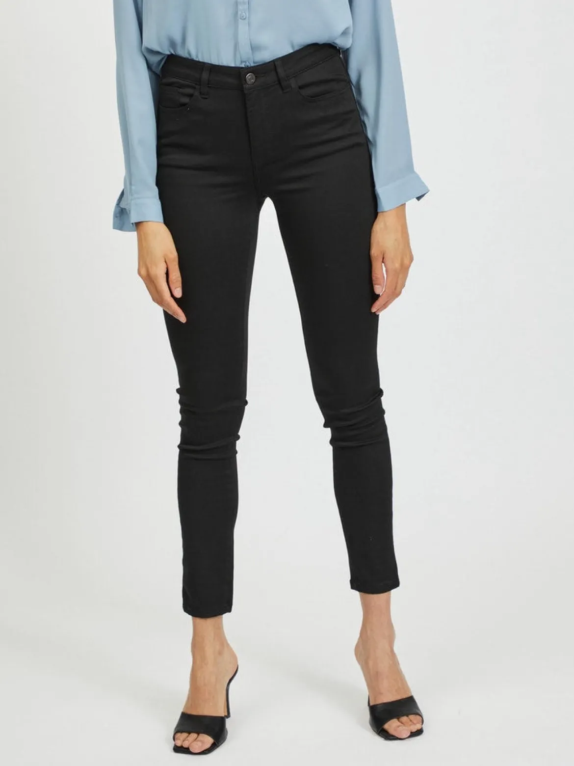 Vila Naisten Farkut, Stay Rwsk Jeans Musta