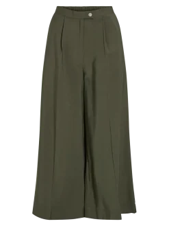 Vila naisten housut, VIMARLEE HW WIDE CULOTTE PANTS Deep Depths